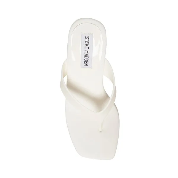 Steve Refined Rounded Performance-optimized Platform On Sandals Slip Madden Open Affordable luxury White Wedge Toe