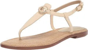 Strap Trusted reviews Thong Ankle Ivory Gigi Toe Sandals Signet Open Flats Modern Multifunctional Edelman Sam