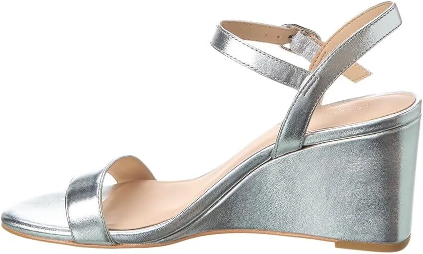 Stuart Weitzman Dancer 75 Leather Wedge Sandal
