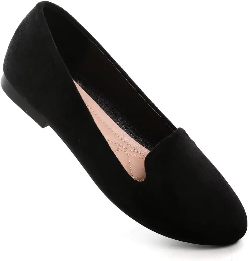 Stunner Women's Flats Classic Candy Colored Cute Slip On Ballet Shoes Soft Solid Dress Flat Shoes