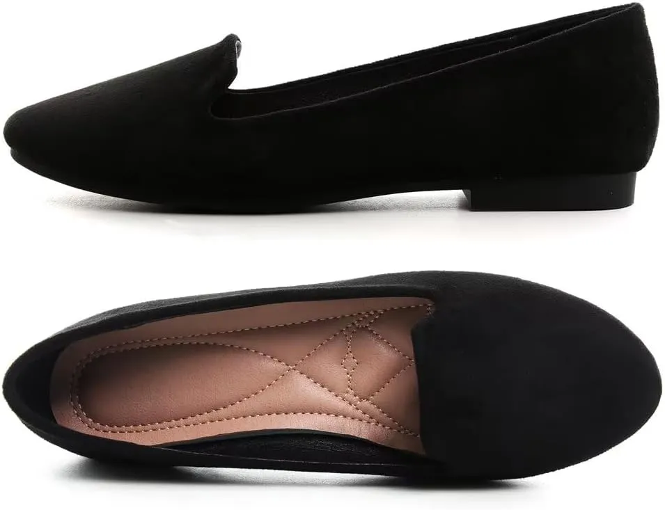 Stunner Women's Flats Classic Candy Colored Cute Slip On Ballet Shoes Soft Solid Dress Flat Shoes
