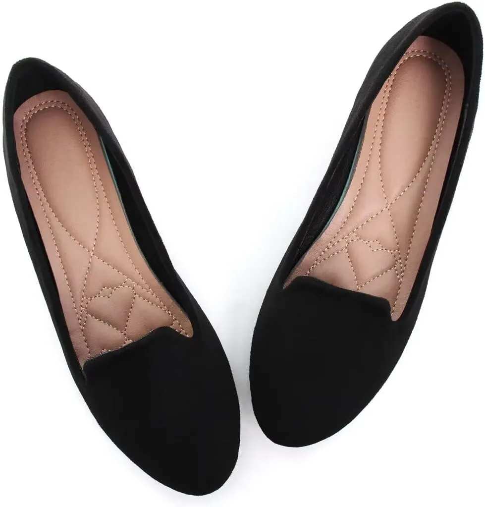 Stunner Women's Flats Classic Candy Colored Cute Slip On Ballet Shoes Soft Solid Dress Flat Shoes