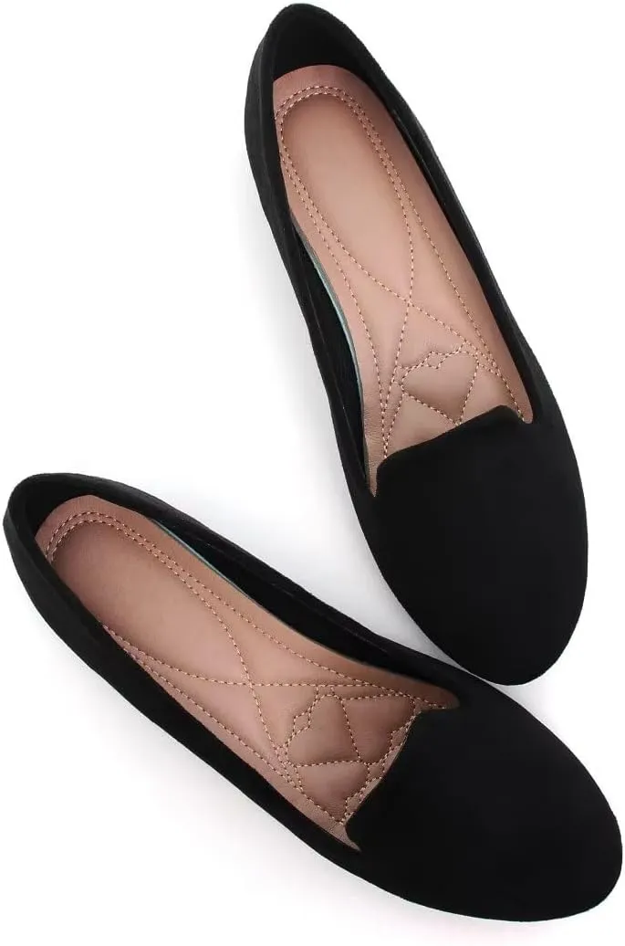 Stunner Women's Flats Classic Candy Colored Cute Slip On Ballet Shoes Soft Solid Dress Flat Shoes