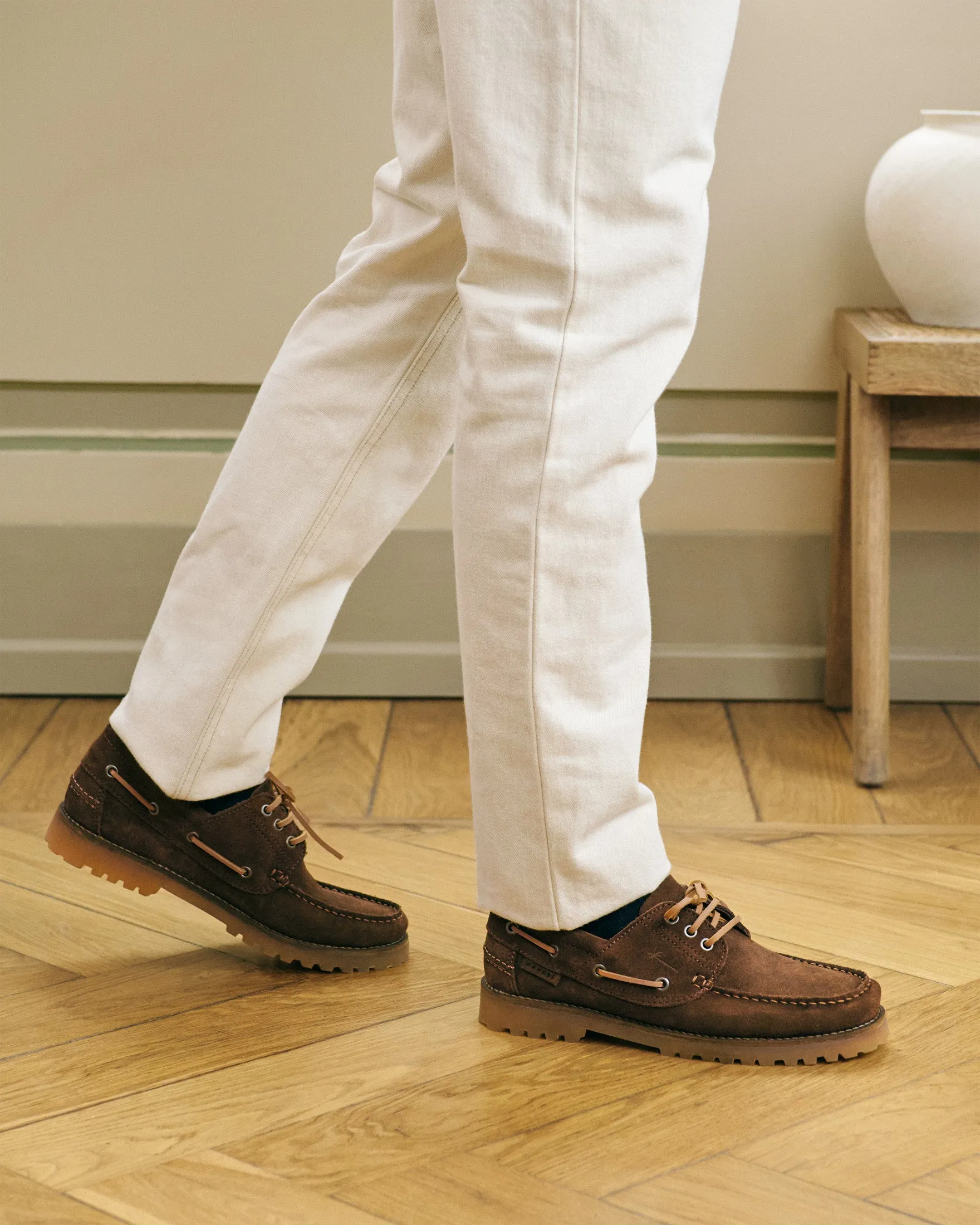 Suede Field Moccassins - R57KV - Hamptons Cocoa