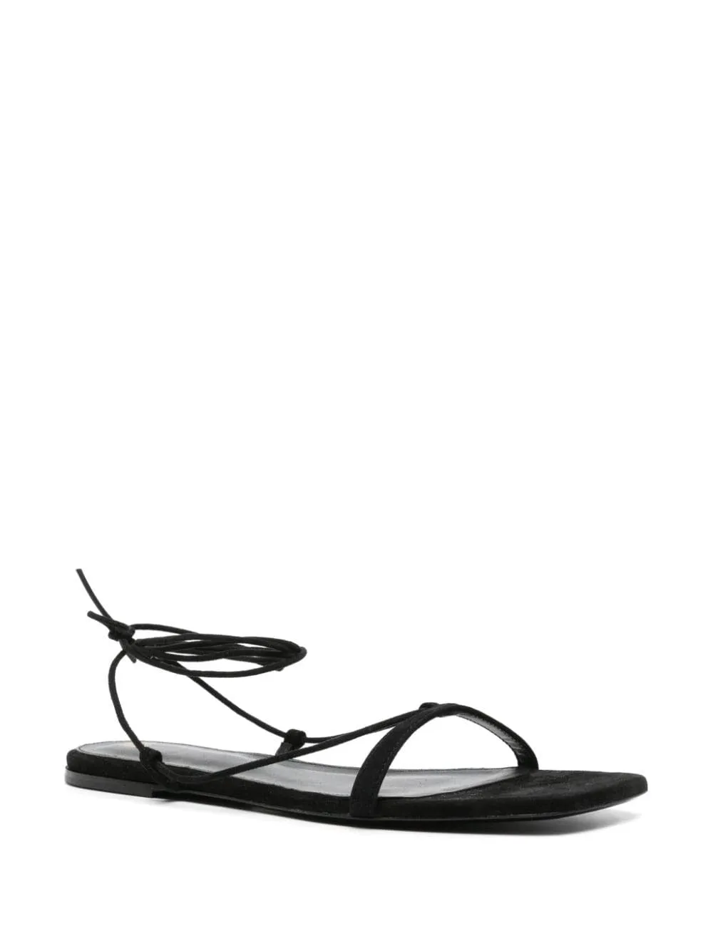SUEDE TIE SANDAL