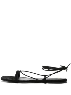 SUEDE TIE SANDAL