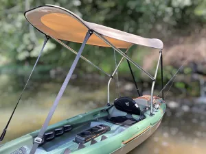 Sun Pro Series Lab Certified 50  UPF Sun Shade Canopy for Fishing Kayak - Perfect Bimini Top/Umbrella for Kayaking, Canopy Awning/Shade to Block UV Heat Rays and Rain for Maximum Comfort & Protection