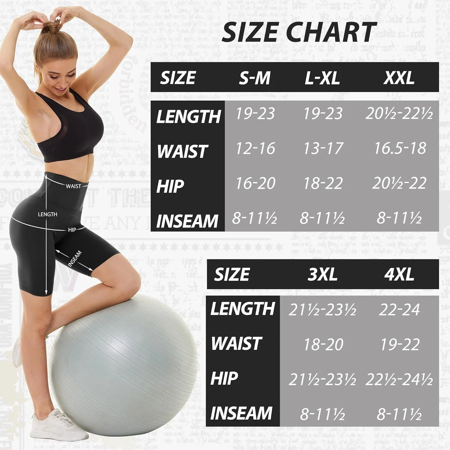 Sundwudu 4 Pack Biker Shorts for Women - 8”/5”/3” High Waist Tummy Control Summer Workout Shorts for Running Yoga Athletic