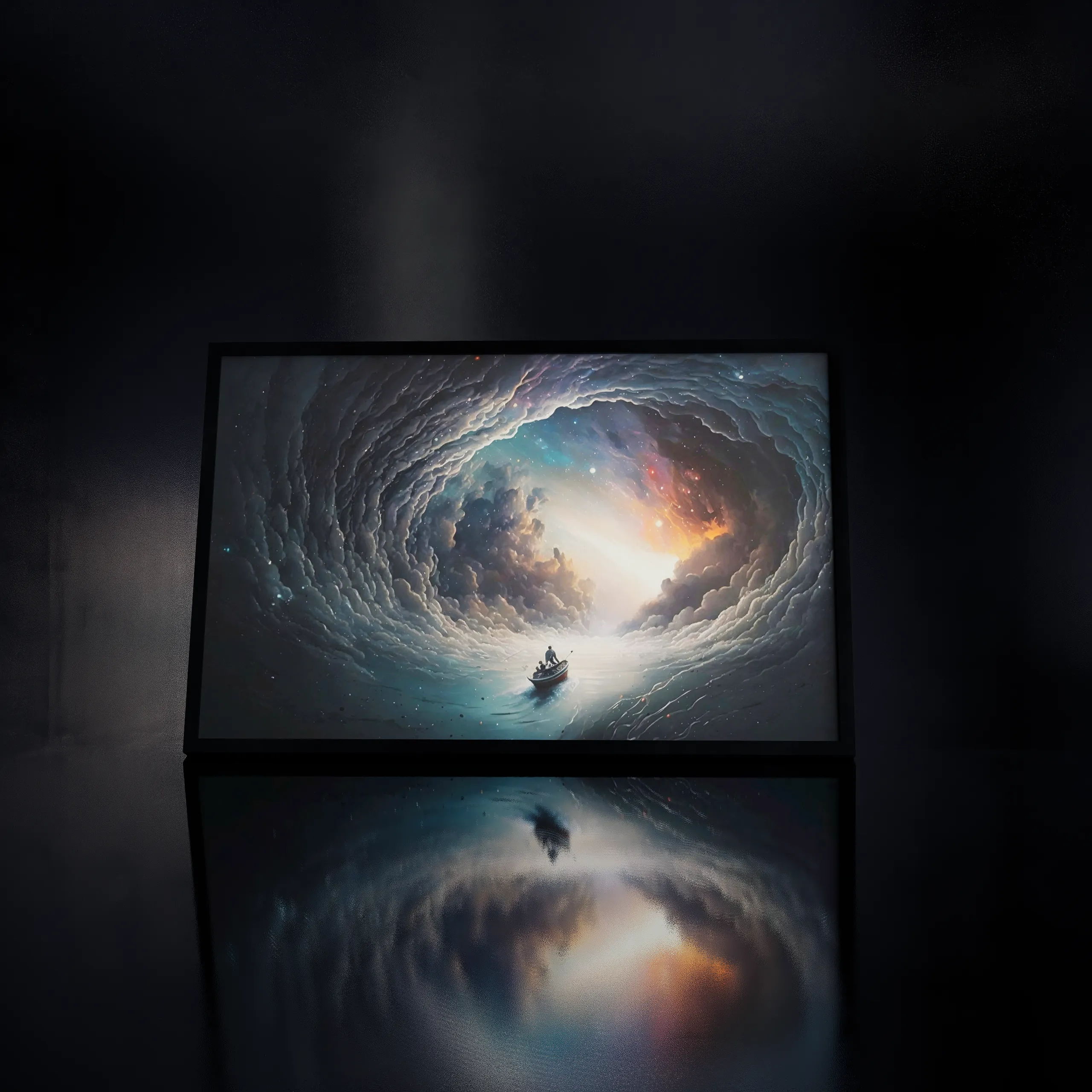 Surreal Dreamscape Canvas Art - Cosmic Abstract art Prints - Unique Wall Decor