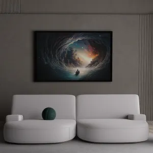 Surreal Dreamscape Canvas Art - Cosmic Abstract art Prints - Unique Wall Decor