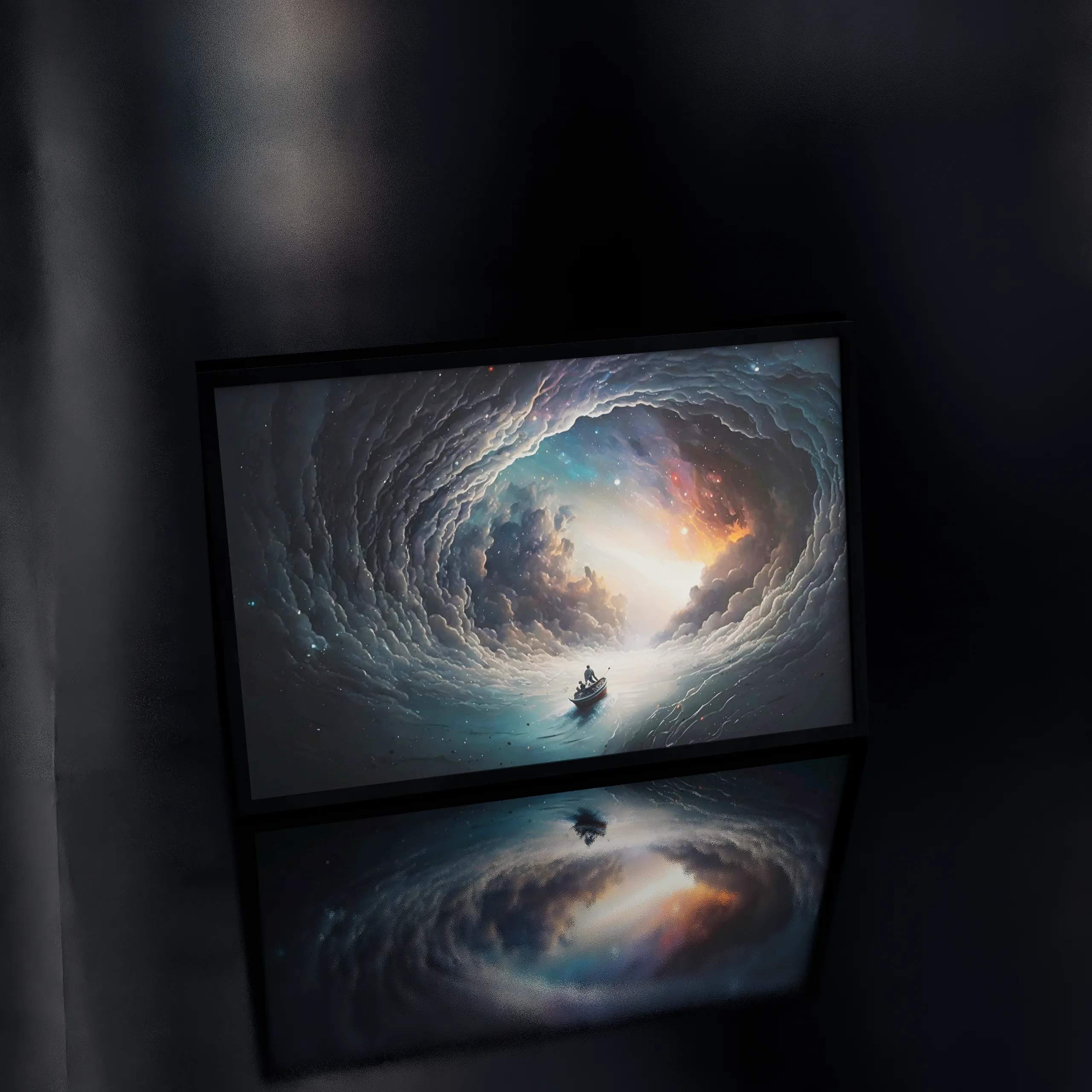 Surreal Dreamscape Canvas Art - Cosmic Abstract art Prints - Unique Wall Decor