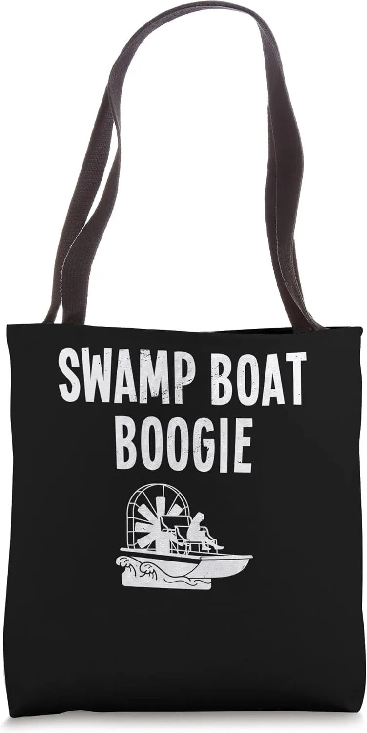 Swamp Boat Model - Watercraft Fan Boat Captain Tote Bag