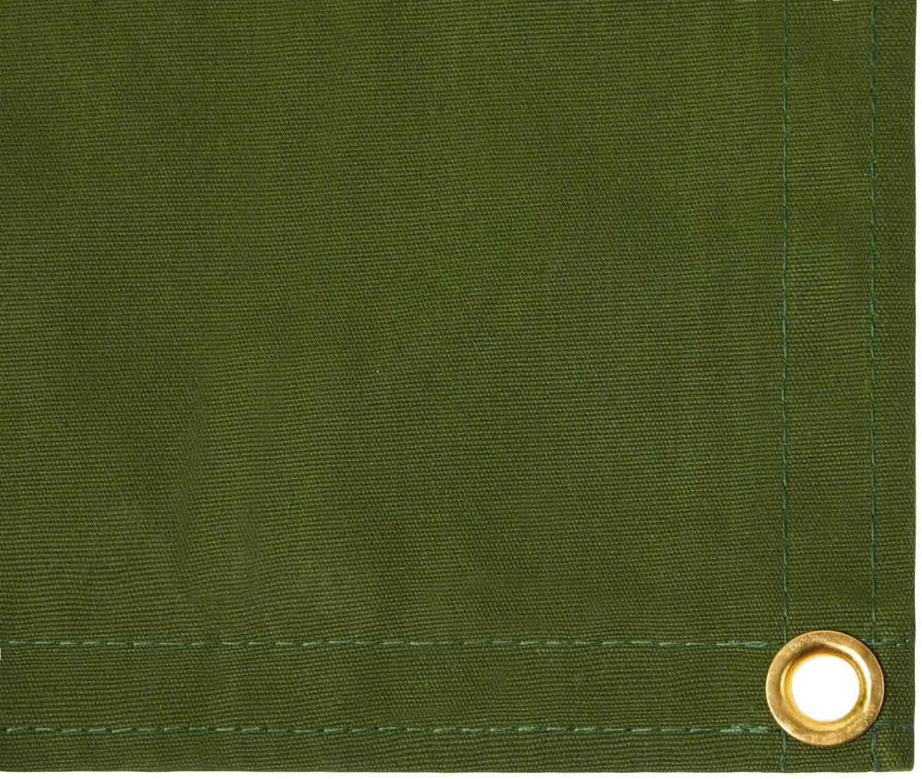 Tarps Now 5x7 ft Waterproof Canvas Tarp| 20 MIL Heavy Duty, Water Resistant, Tear Resistant, Reinforced Edges, Brass Grommets| Ideal for Construction, Trucking, Manufacturing, Camping – Olive Color