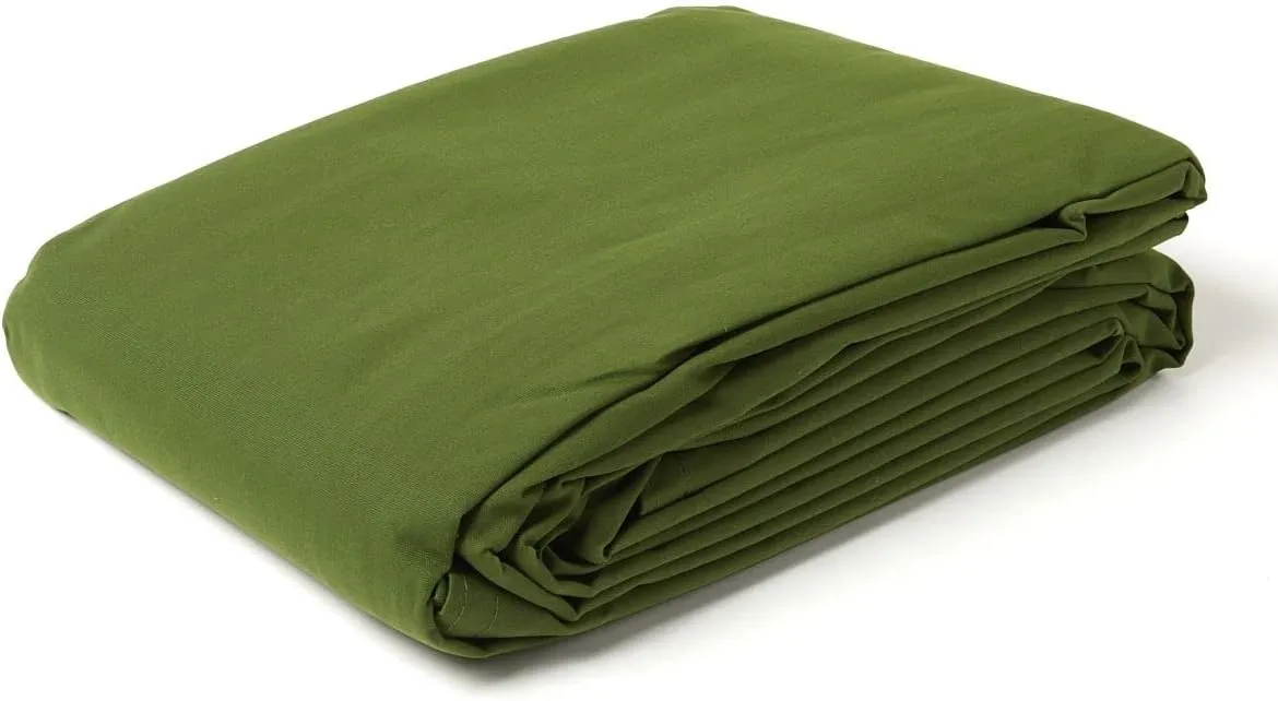 Tarps Now 5x7 ft Waterproof Canvas Tarp| 20 MIL Heavy Duty, Water Resistant, Tear Resistant, Reinforced Edges, Brass Grommets| Ideal for Construction, Trucking, Manufacturing, Camping – Olive Color
