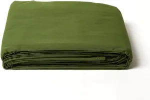 Tarps Now 5x7 ft Waterproof Canvas Tarp| 20 MIL Heavy Duty, Water Resistant, Tear Resistant, Reinforced Edges, Brass Grommets| Ideal for Construction, Trucking, Manufacturing, Camping – Olive Color