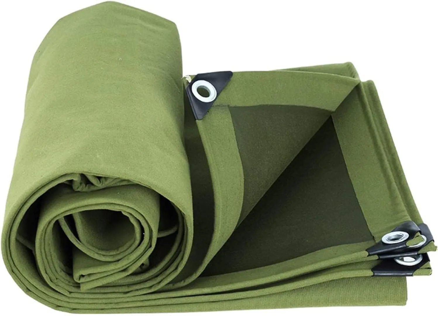 Tarps，Heavy-Duty Canvas tarp， Water-Resistant Large Canvas Tarp with Grommets，Tear-Resistant, UV-Resistant Camping Tarp Car RoofTent Tarpaulin,10x15m