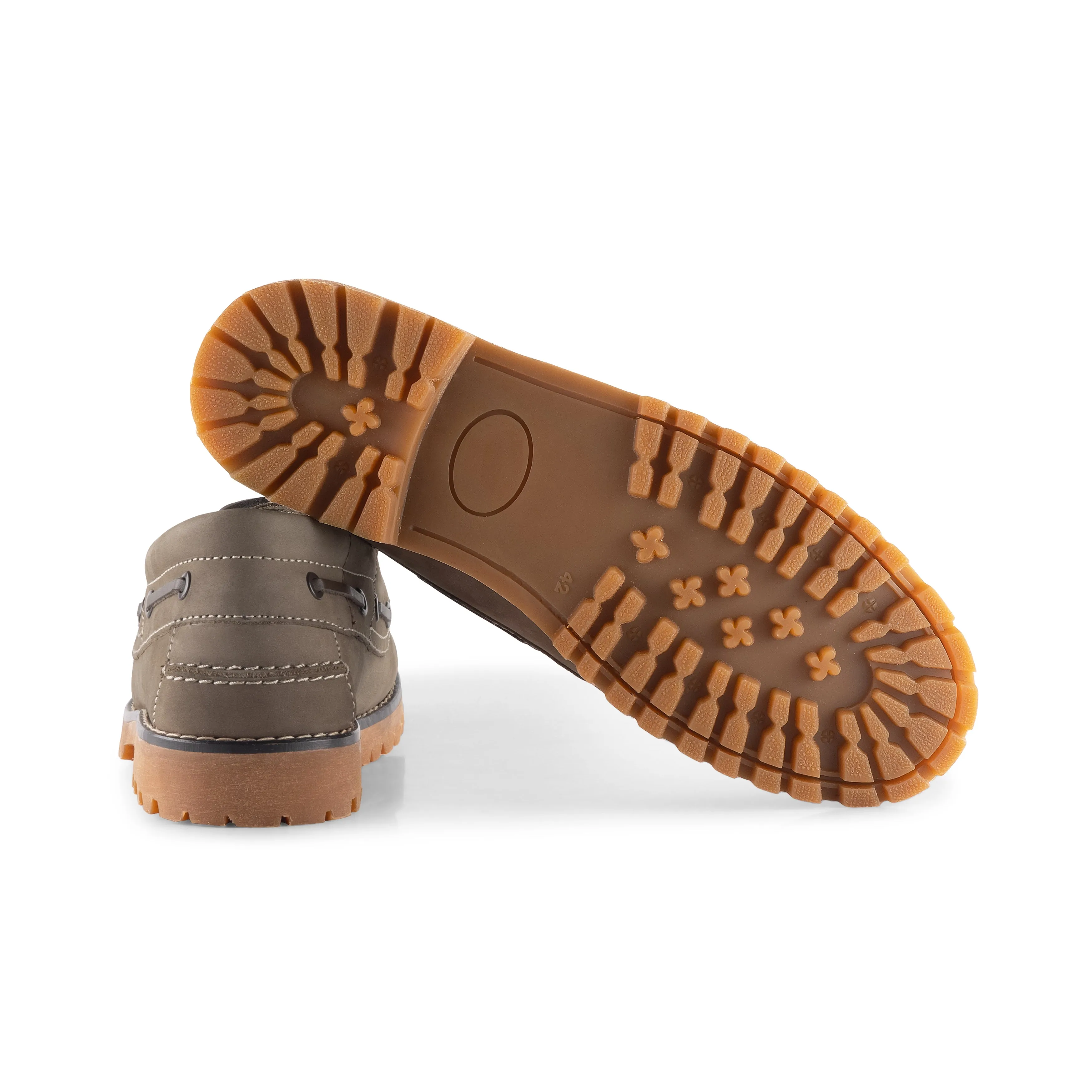 Timber Men's Boat Shoes - TAUPE
