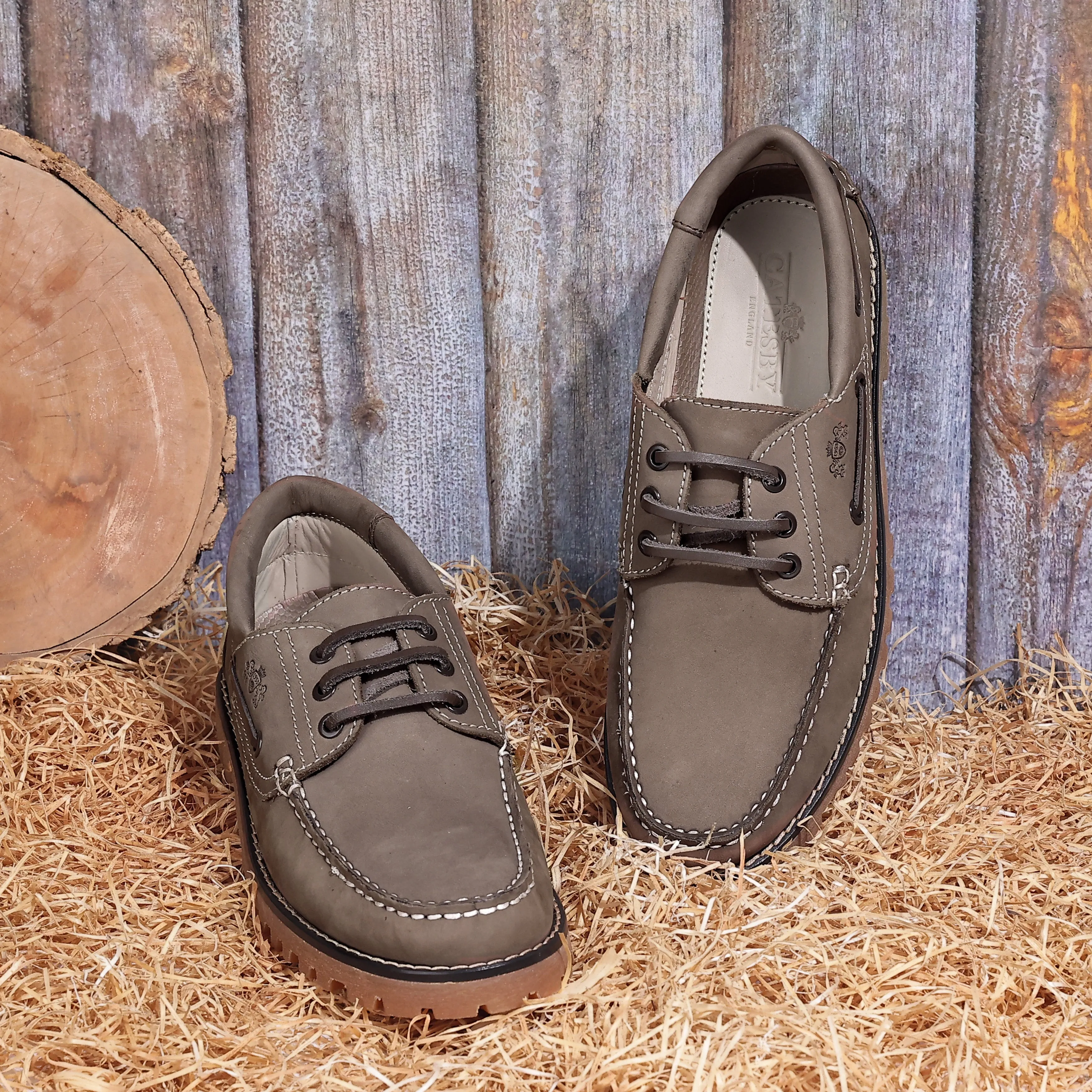 Timber Men's Boat Shoes - TAUPE
