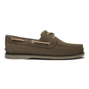 Timberland CLASSIC BOAT SHOE OLIVE NUBUCK Loafers