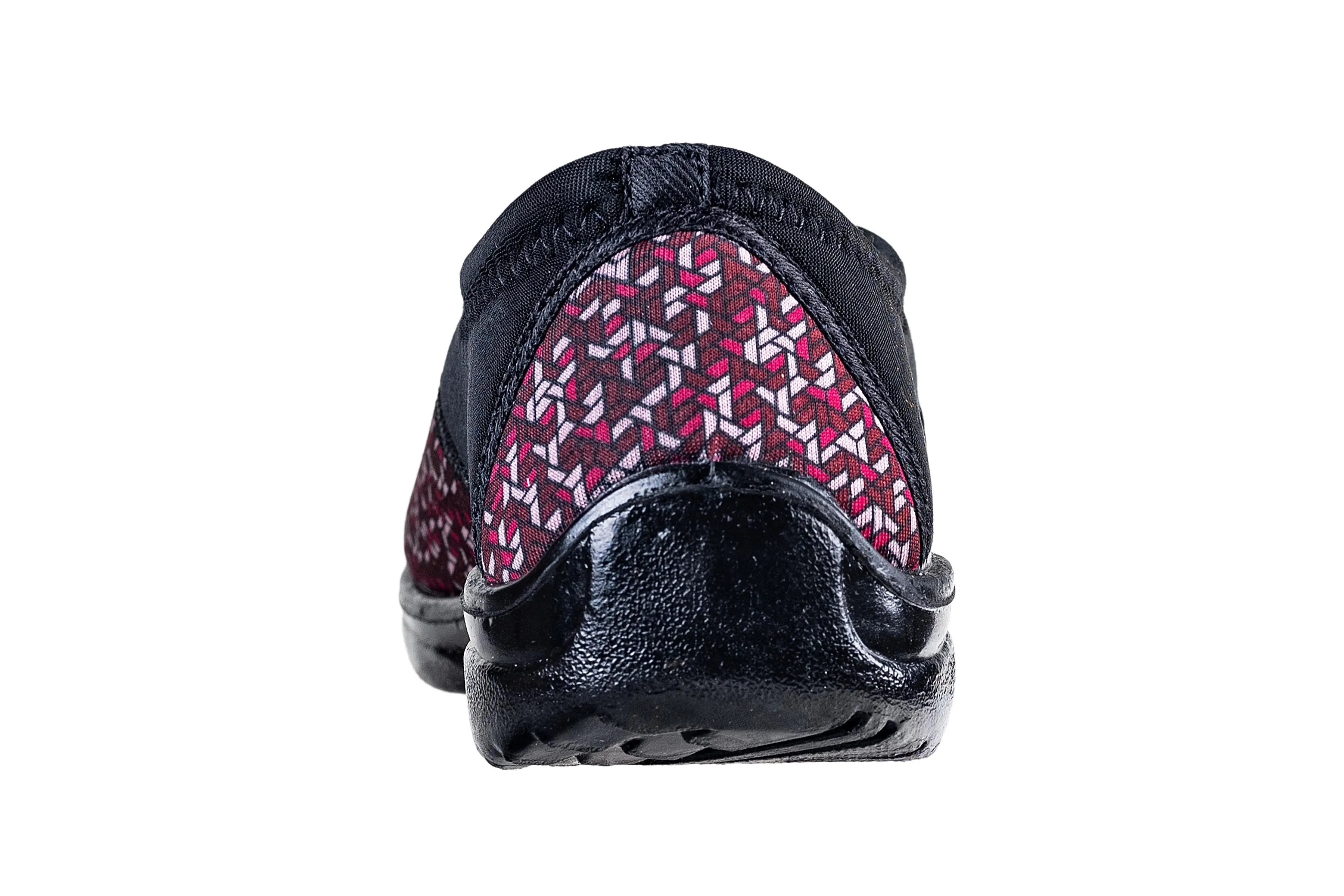 Titas Ladies Pink / Beige Print Canvas Shoe