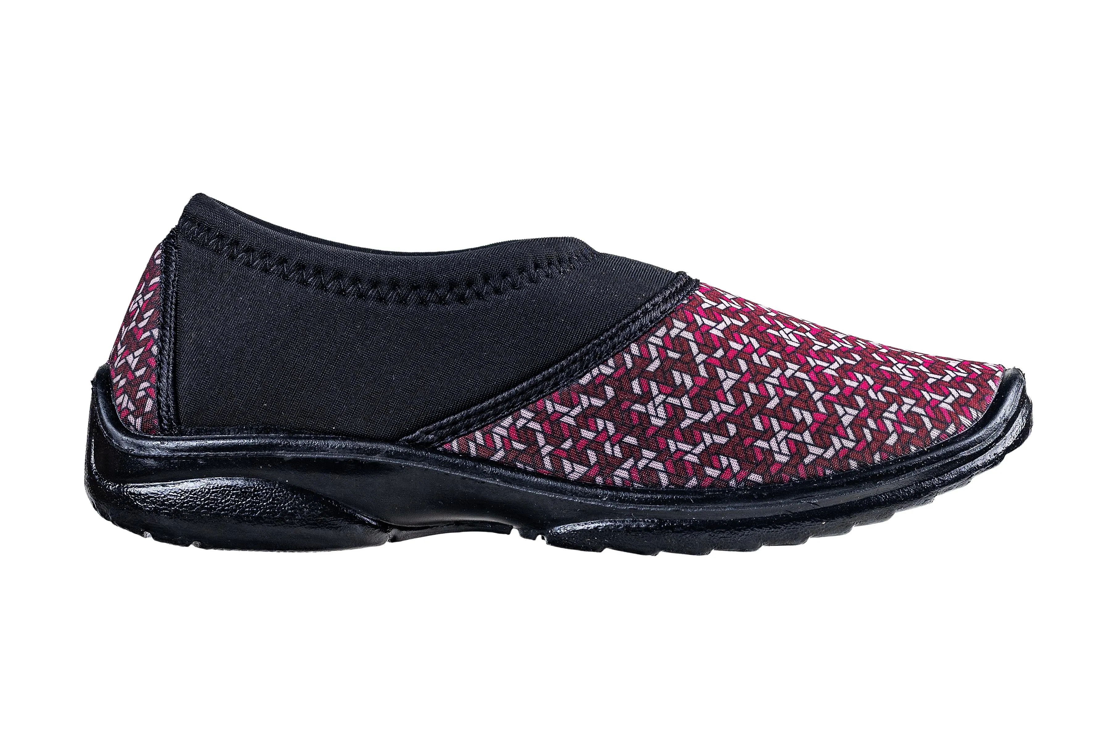 Titas Ladies Pink / Beige Print Canvas Shoe