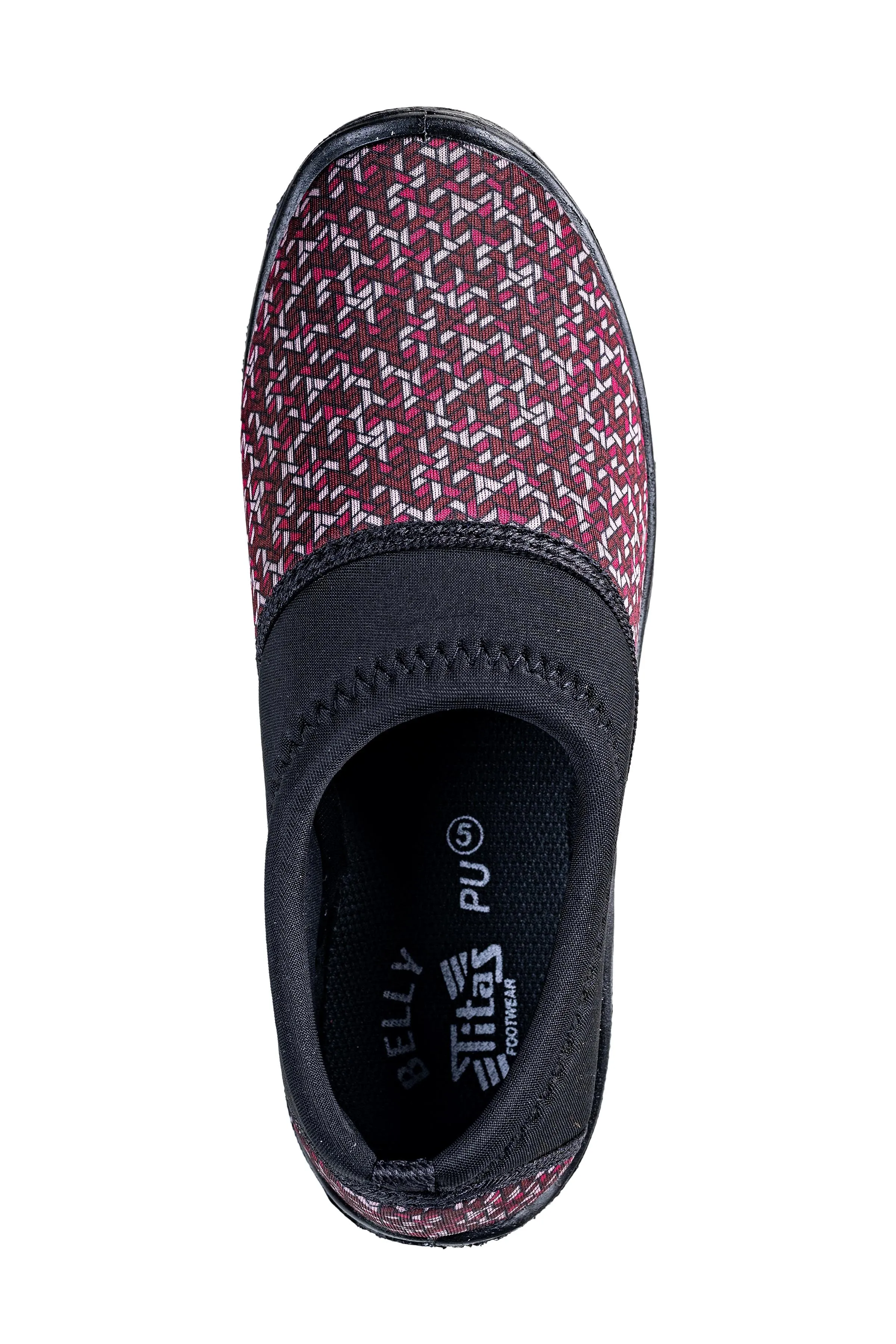 Titas Ladies Pink / Beige Print Canvas Shoe