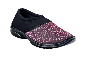 Titas Ladies Pink / Beige Print Canvas Shoe