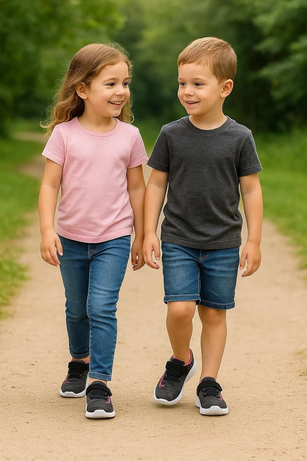Toddler Sneakers for Boys and Girls, Lightweight Breathable Running Shoes, Non-Slip Walking Shoes for Baby/Little Kids