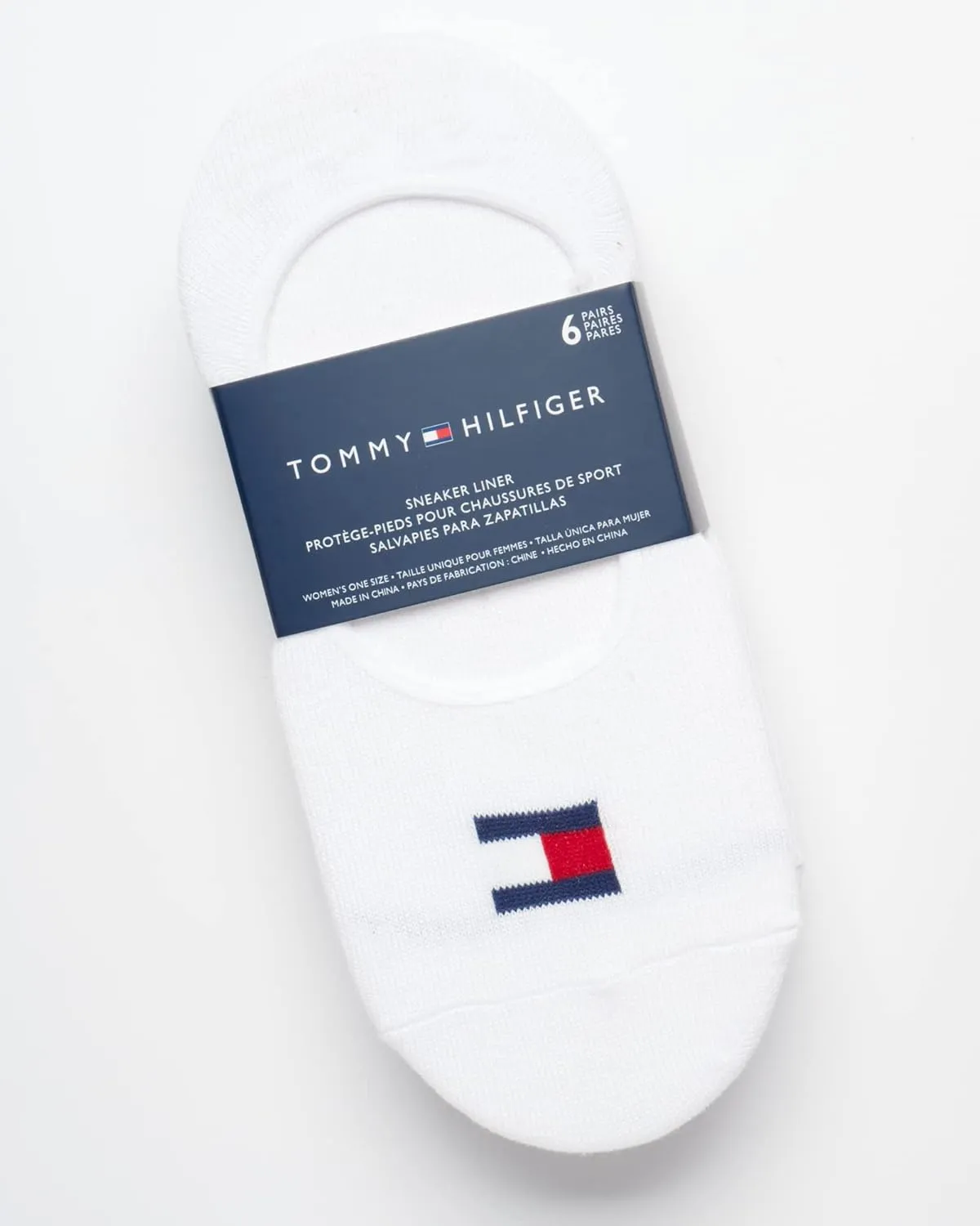 Tommy Hilfiger Women's No Show Socks - 6 Pack Soft Sretch Sneaker Liner Low Cut Ankle Socks with No-Slip Heel (Size: 4-10)