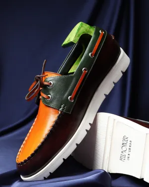 Triple Tone Mirror Glossed Extralight Boat Shoe