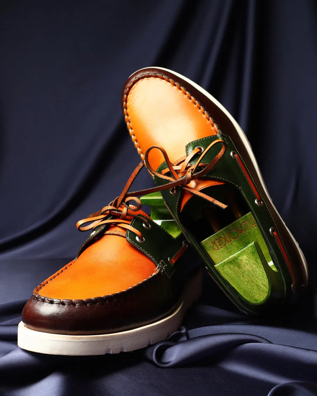Triple Tone Mirror Glossed Extralight Boat Shoe
