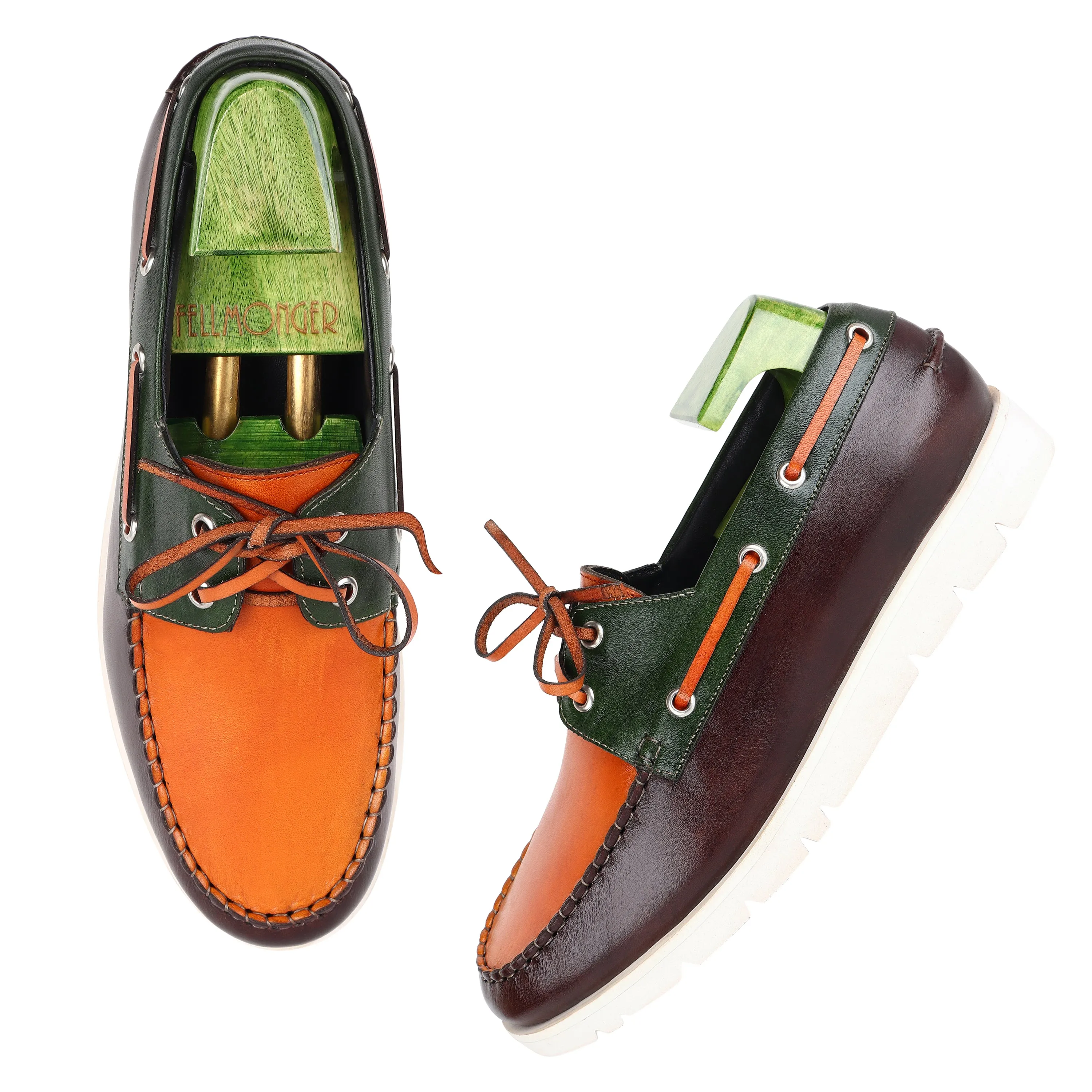 Triple Tone Mirror Glossed Extralight Boat Shoe