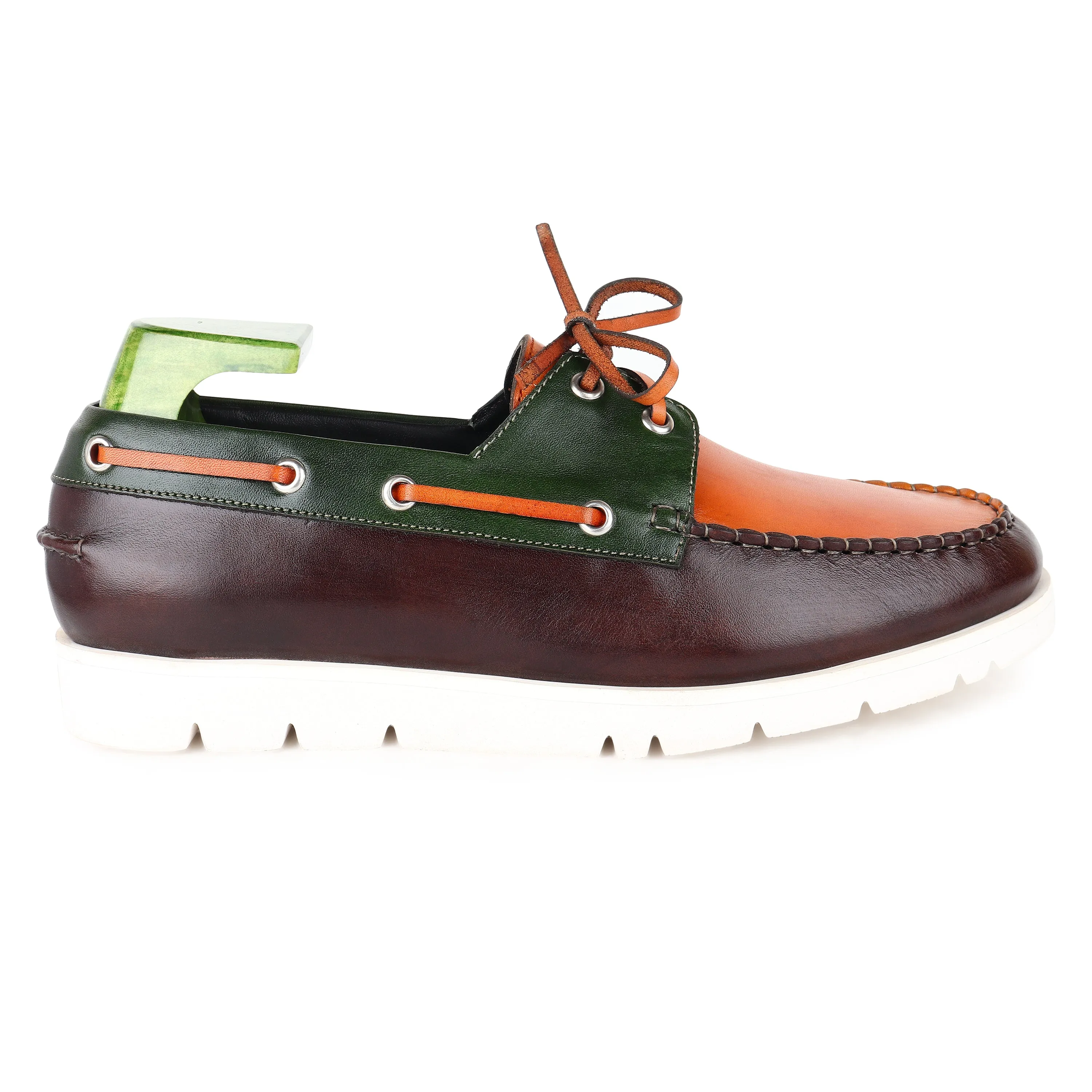 Triple Tone Mirror Glossed Extralight Boat Shoe
