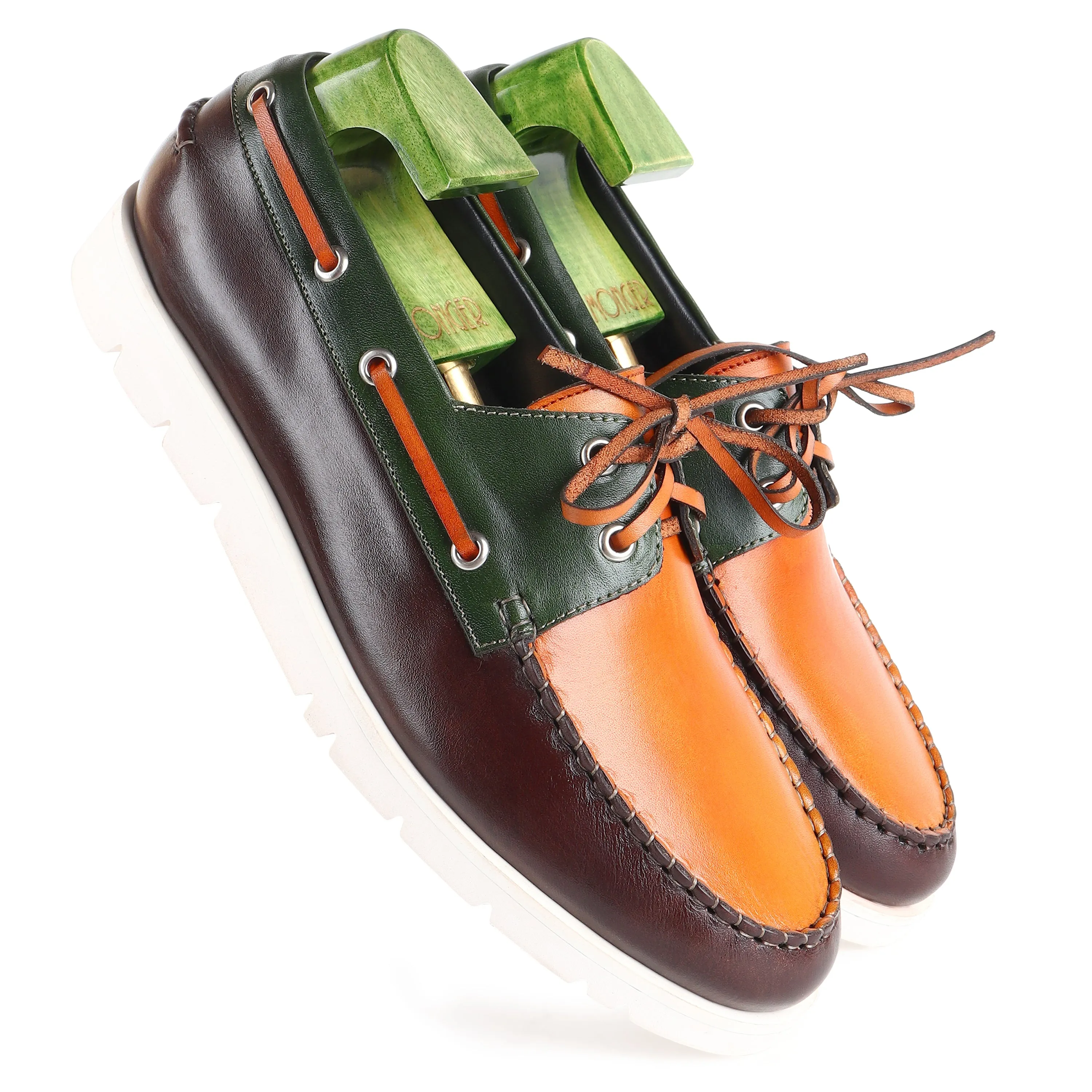 Triple Tone Mirror Glossed Extralight Boat Shoe