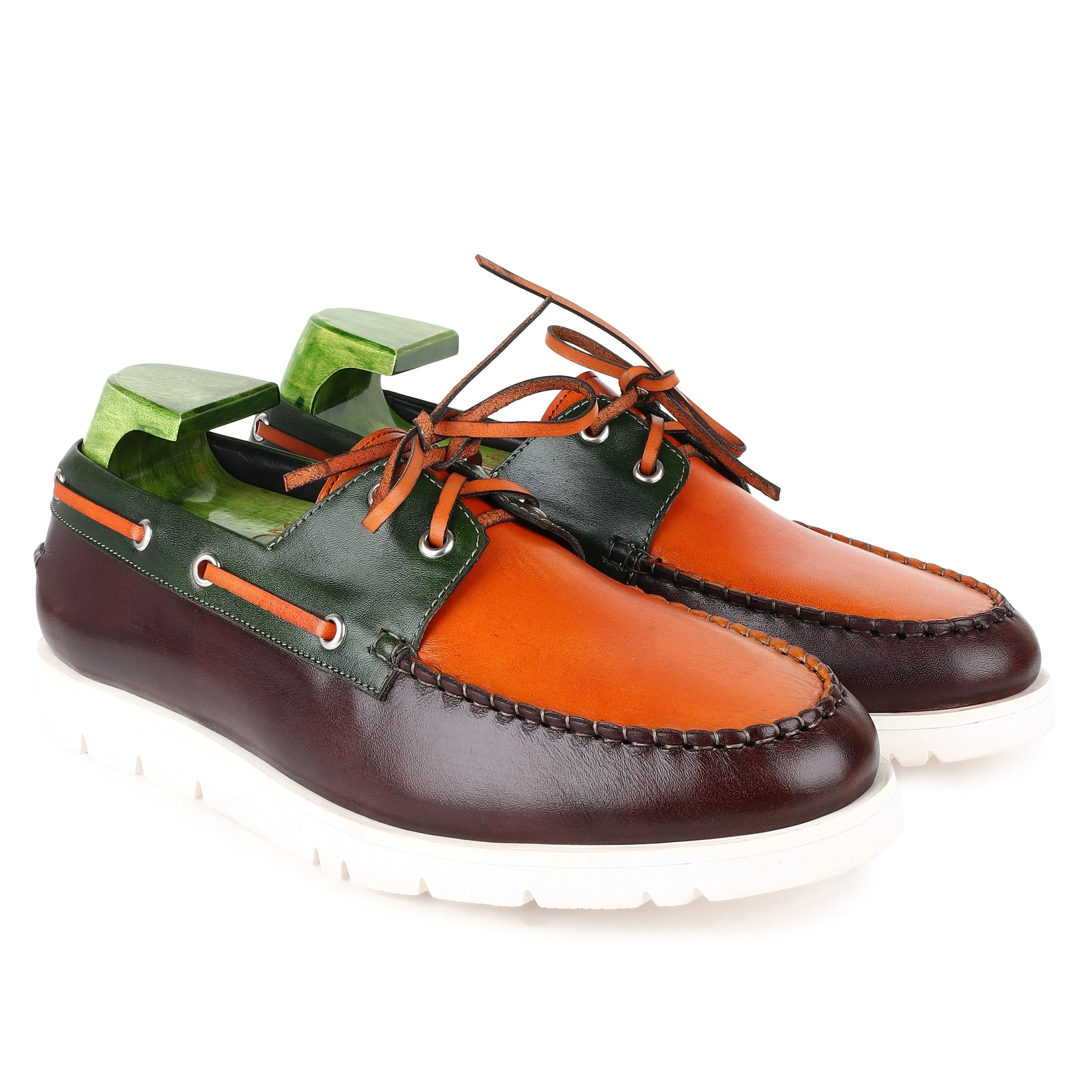 Triple Tone Mirror Glossed Extralight Boat Shoe