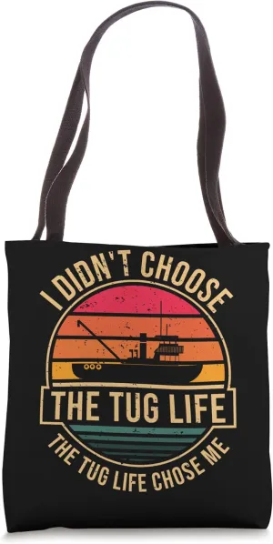 Tugboat Life Retro Tugboat Captain Tug Boat Tote Bag