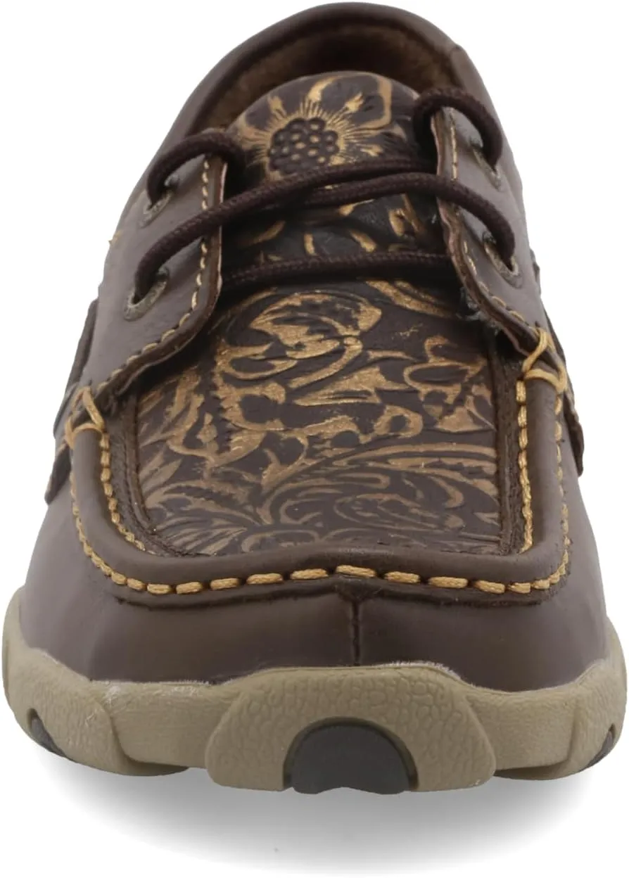 Twisted X Women's Boat Shoe Driving Moc, Moc Toe