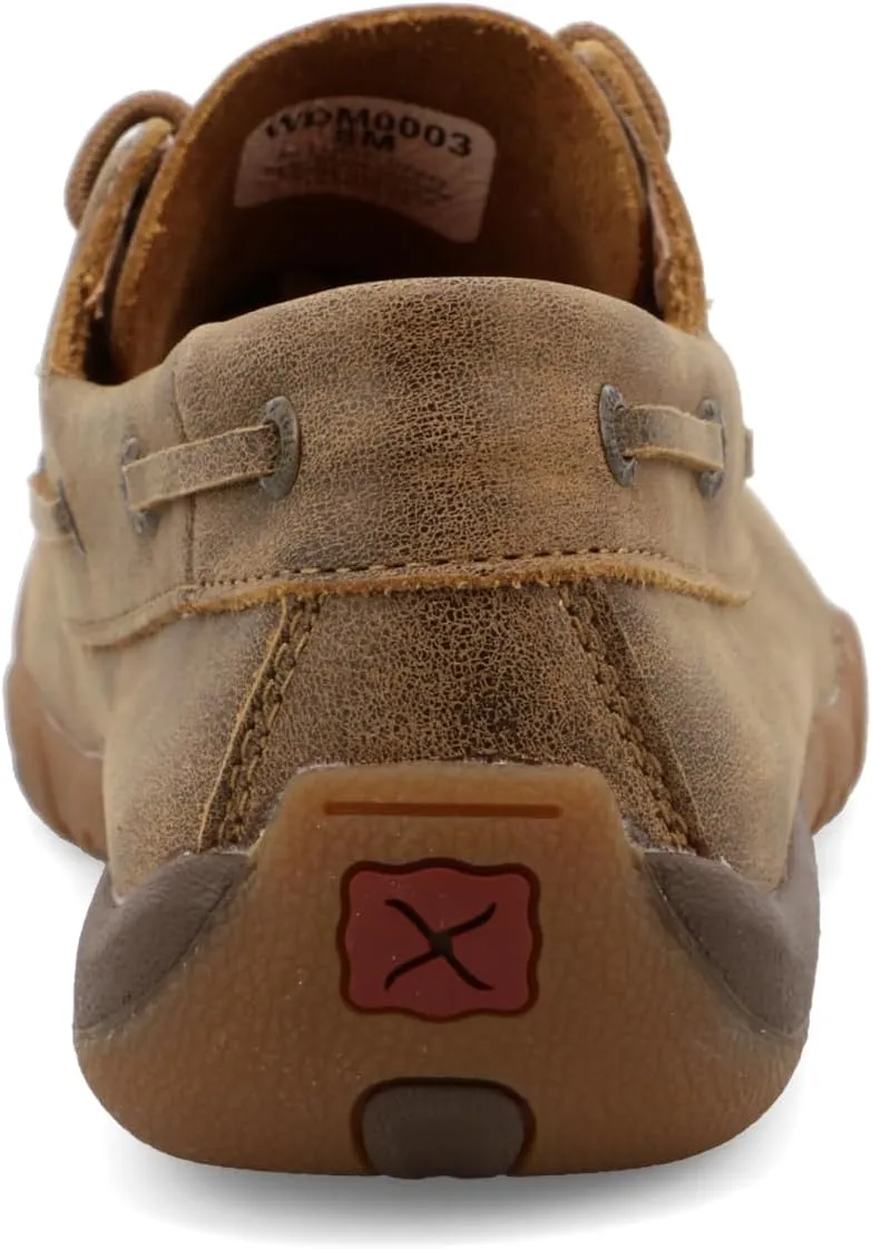 Twisted X Women's Boat Shoe Driving Moc, Moc Toe