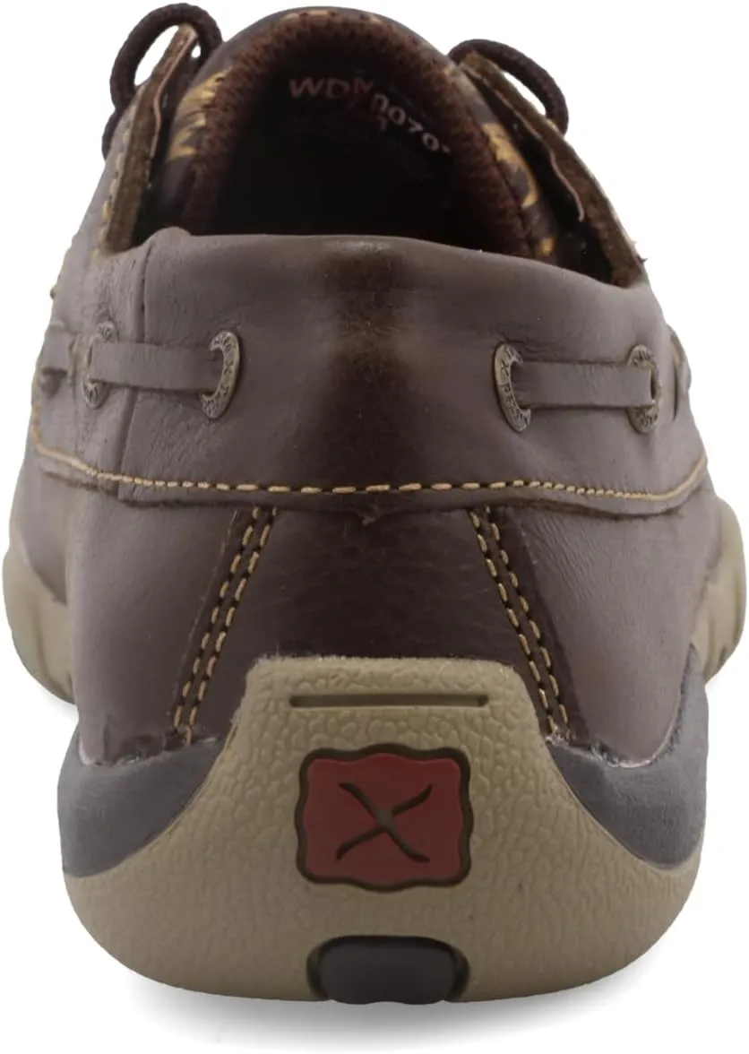 Twisted X Women's Boat Shoe Driving Moc, Moc Toe