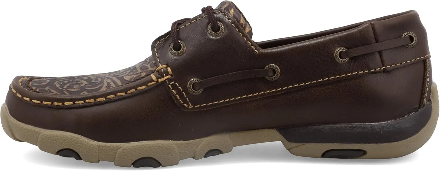 Twisted X Women's Boat Shoe Driving Moc, Moc Toe