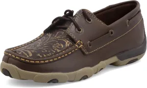 Twisted X Women's Boat Shoe Driving Moc, Moc Toe