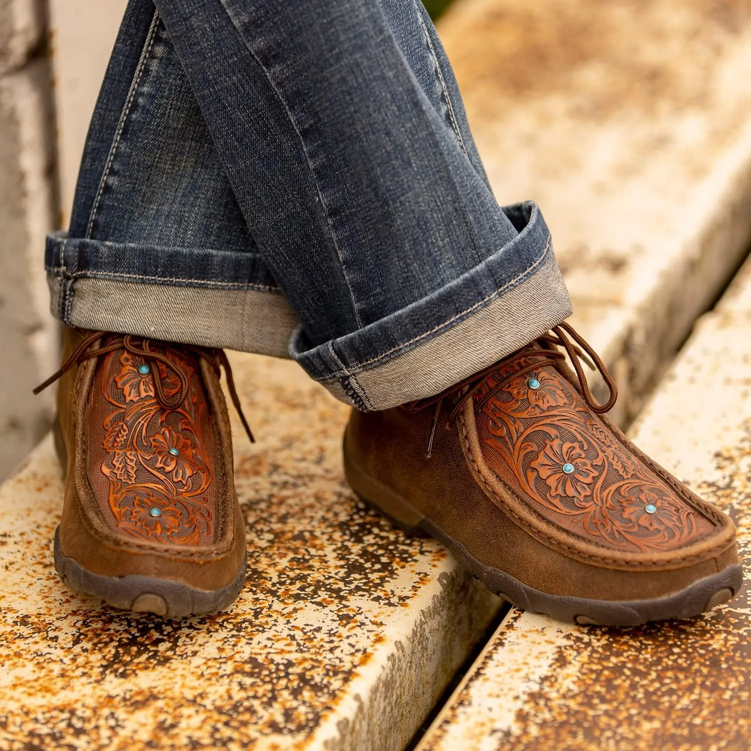 Twisted X Women's Boat Shoe Driving Moc