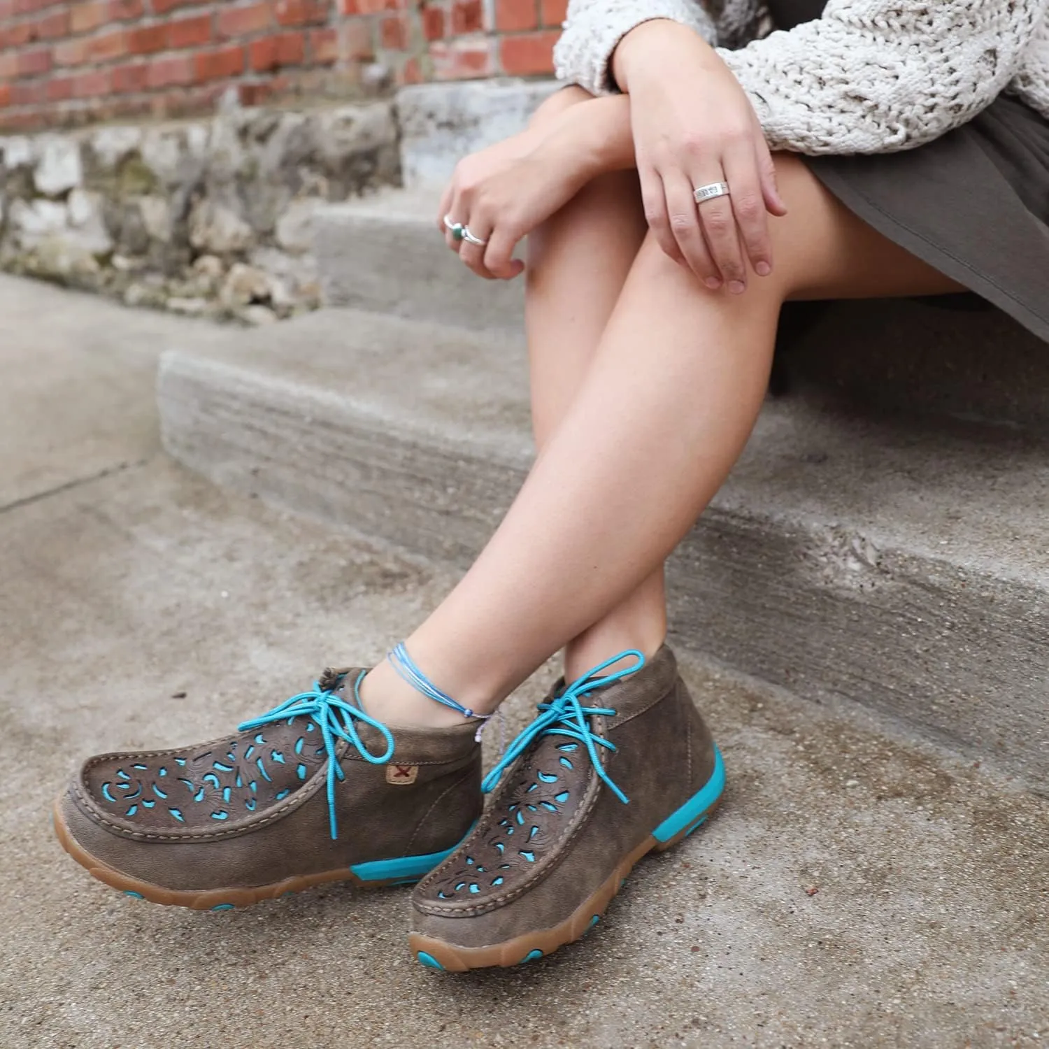 Twisted X Women's Boat Shoe Driving Moc