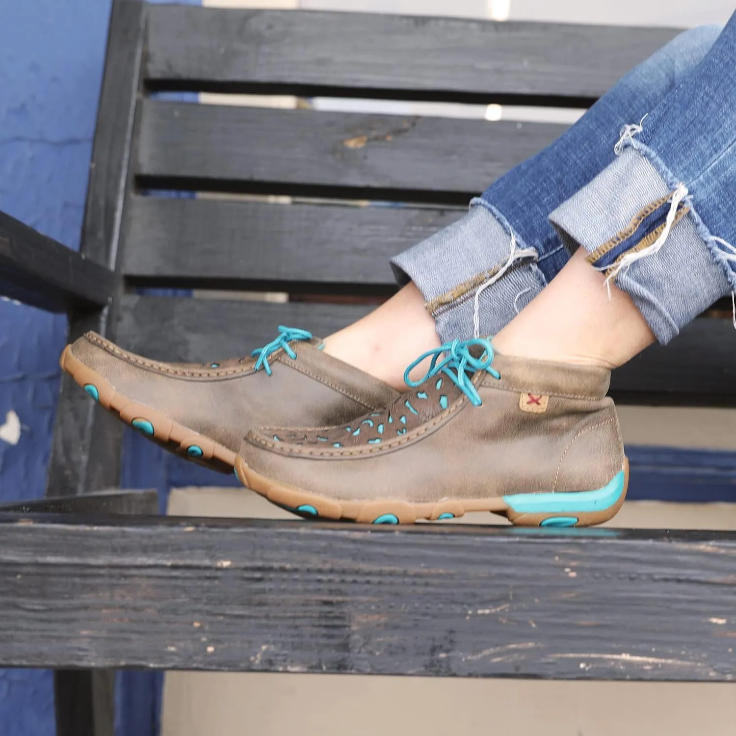 Twisted X Women's Boat Shoe Driving Moc