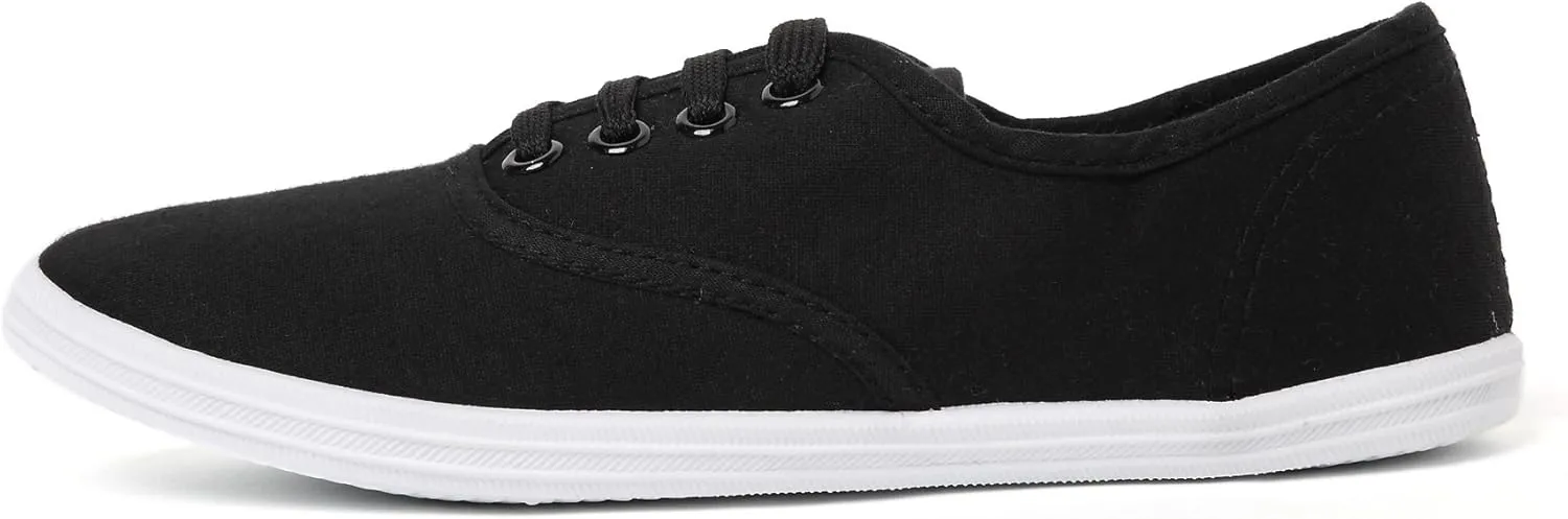 VenusCelia Women's Rainbow Lace Up Sneaker Shoes