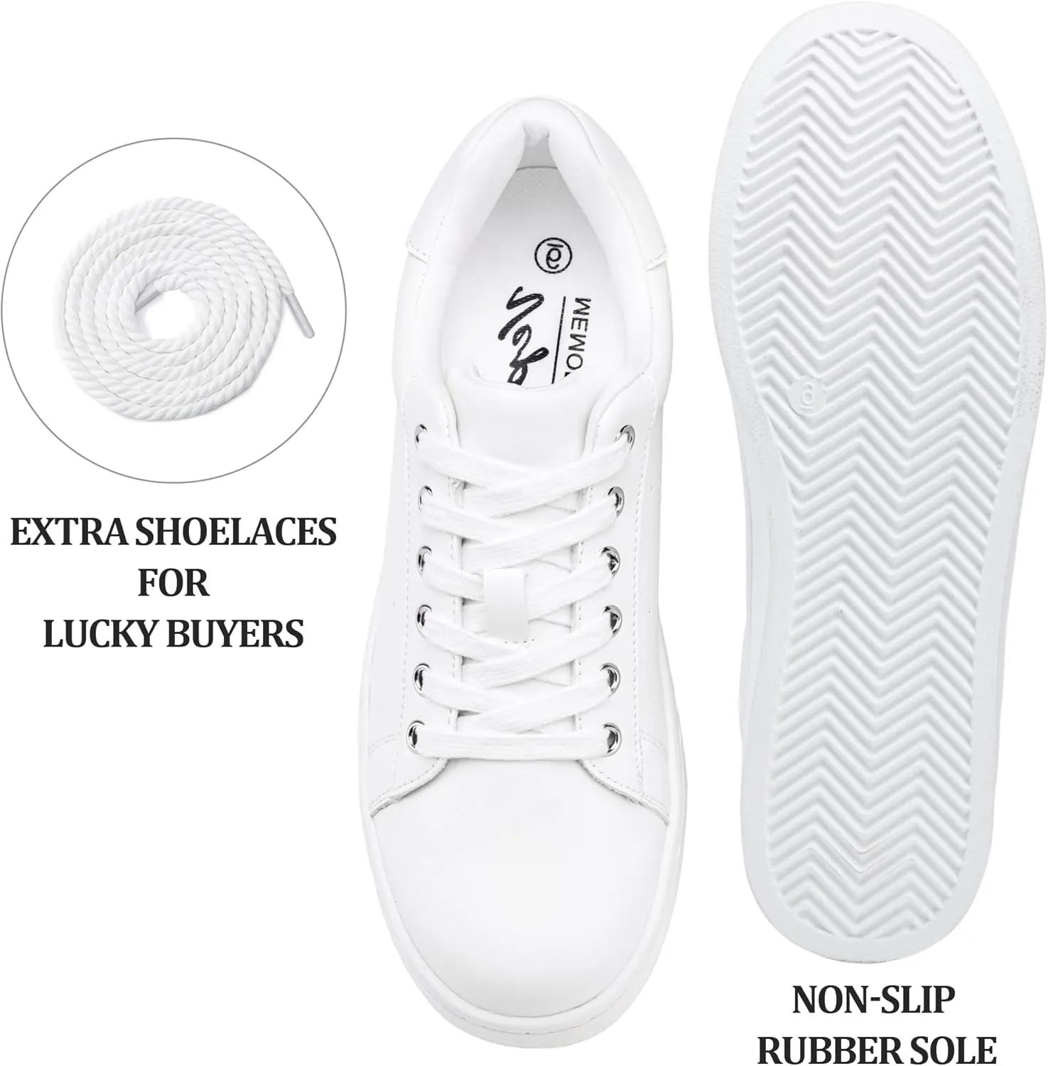 Vepose Women's Fashion Sneakers Casual Shoes Comfortable Dress Sneaker 2.0