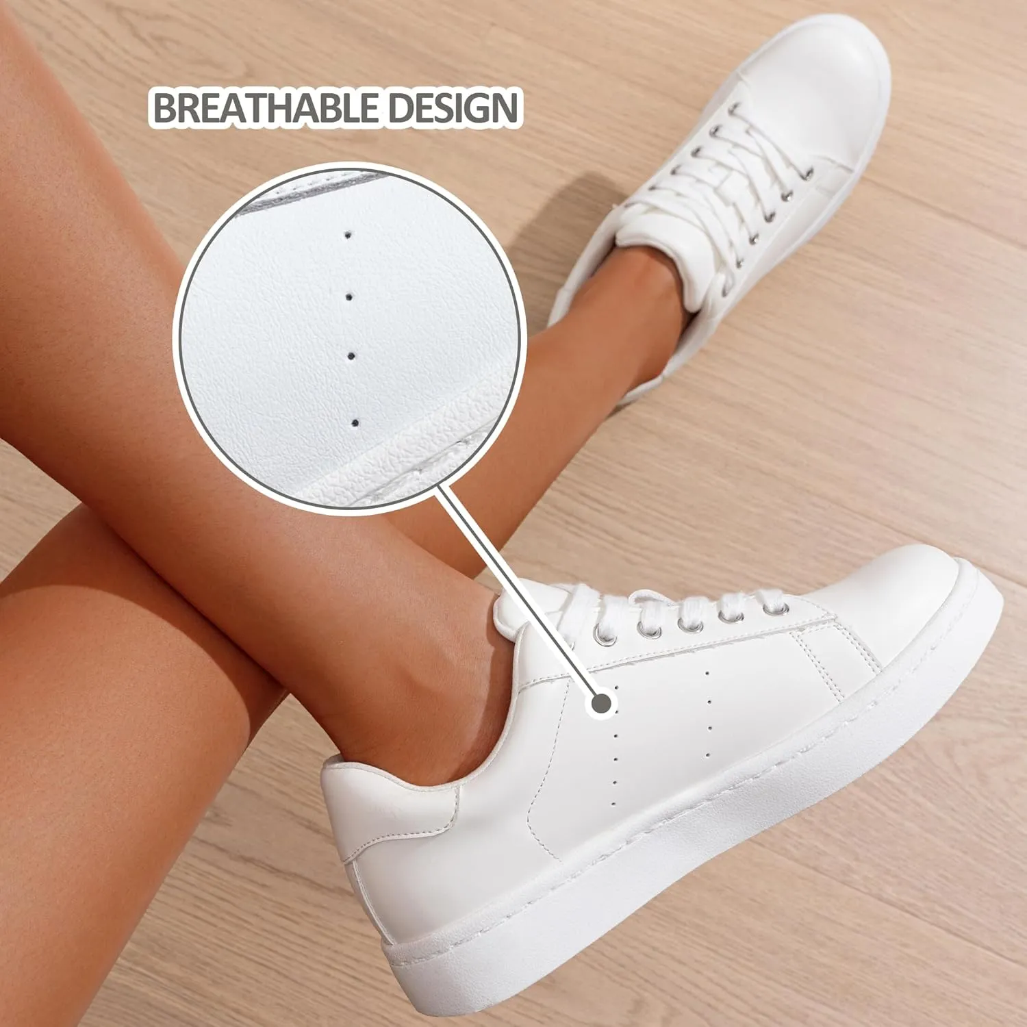 Vepose Women's Fashion Sneakers Casual Shoes Comfortable Dress Sneaker 2.0
