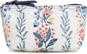 Vera Bradley Every Day Small Pouch Makeup Organizer Bag, Paradise Cream Stripe