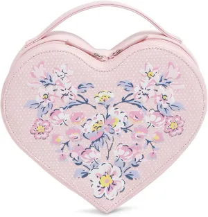 Vera Bradley Novelty Cosmetic Makeup Organizer Bag, Mon Amour Soft Blush