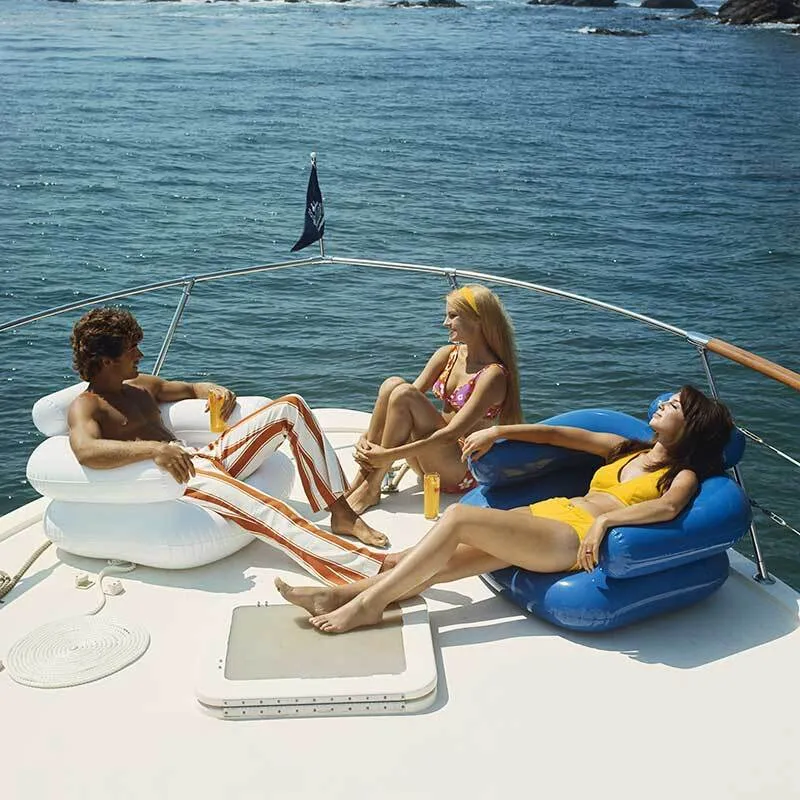 Vintage Boat Cruise Canvs Art Print